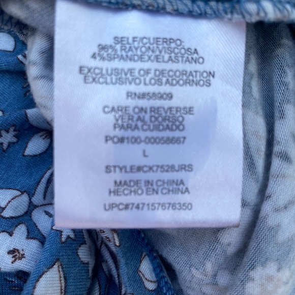 Copper Key Girls floral Dress 🦋🐳 Size:L - Picture 5 of 6